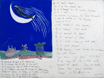 Light of my Nights, illustrerad handskriven dikt, 27 november 1932